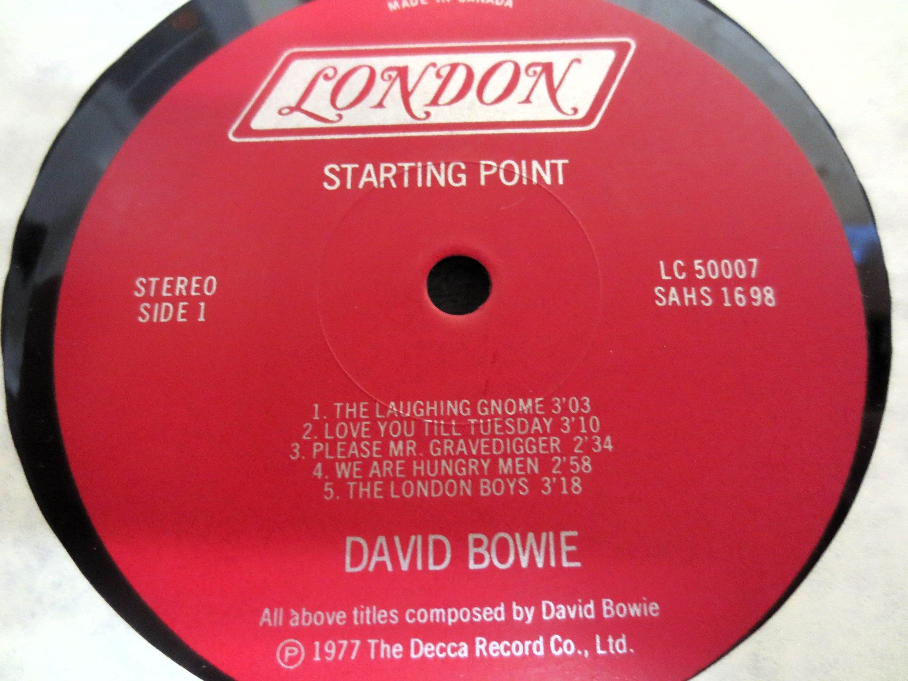 David Bowie – Starting Point (1977) Vinyl LP