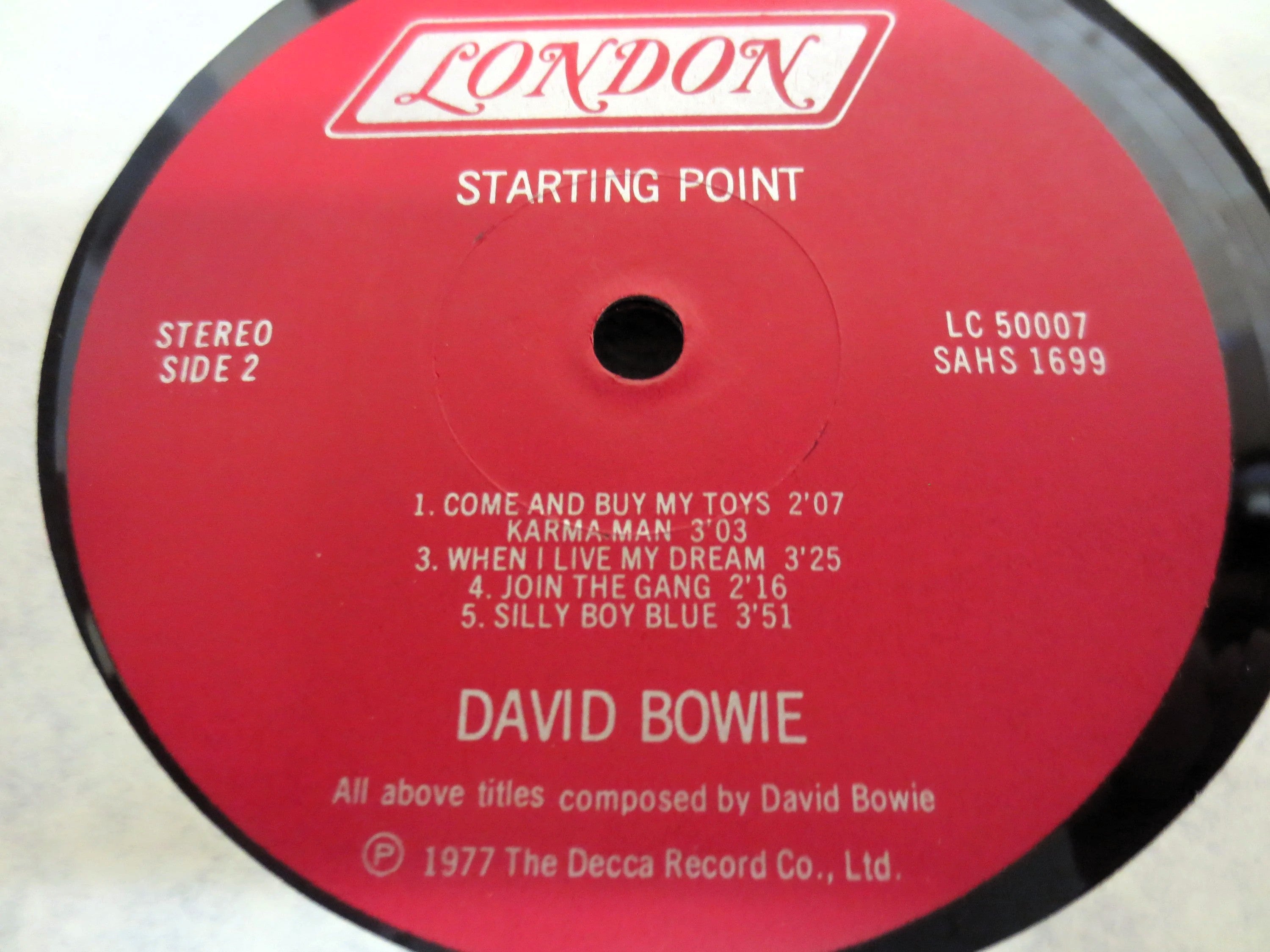 David Bowie – Starting Point (1977) Vinyl LP