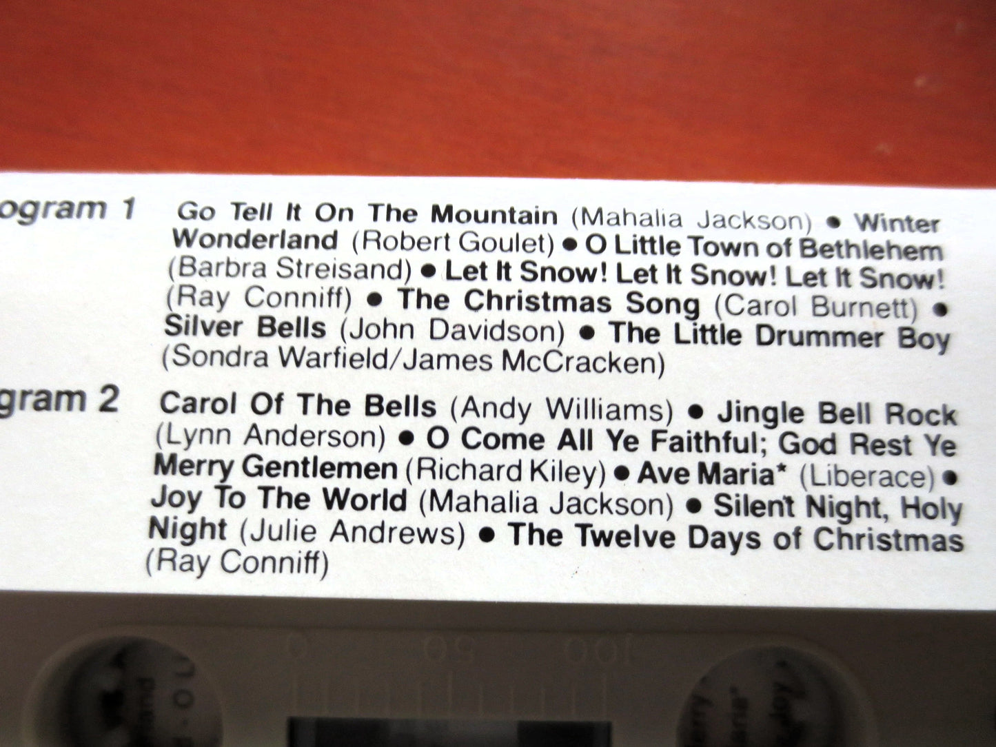 It's CHRISTMAS, JULIE Andrews, LIBERACE, 1981 Cassette Tape, Vintage Cassette