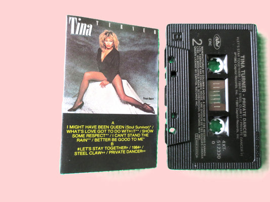 TINA TURNER, Private DANCER, Tina Turner Tape, Tina Turner Album, Tina Turner Cassette, Rock Lp, Tape Cassette, 1984 Cassette