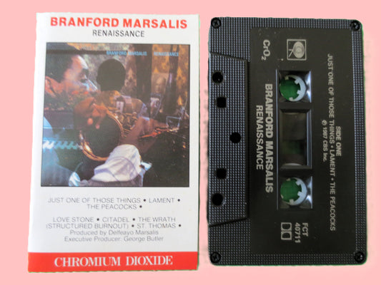 BRANFORD MARSALIS, RENAISSANCE,  Jazz Tape, Jazz Album, Tape Cassette, Jazz Cassette, Jazz Music Cassette, Cassette Music