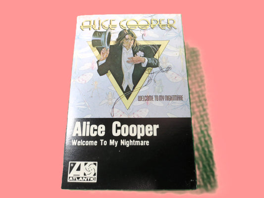 ALICE COOPER Tape, Welcome To My NIGHTMARE, Alice Cooper Album, Alice Cooper Music, Tape Cassette, Cassette, 1975 Cassette