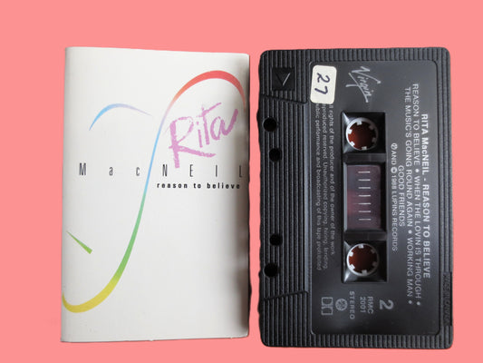 RITA MacNeil, Reason to BELIEVE, 1988 Cassette Tape, Vintage Cassette