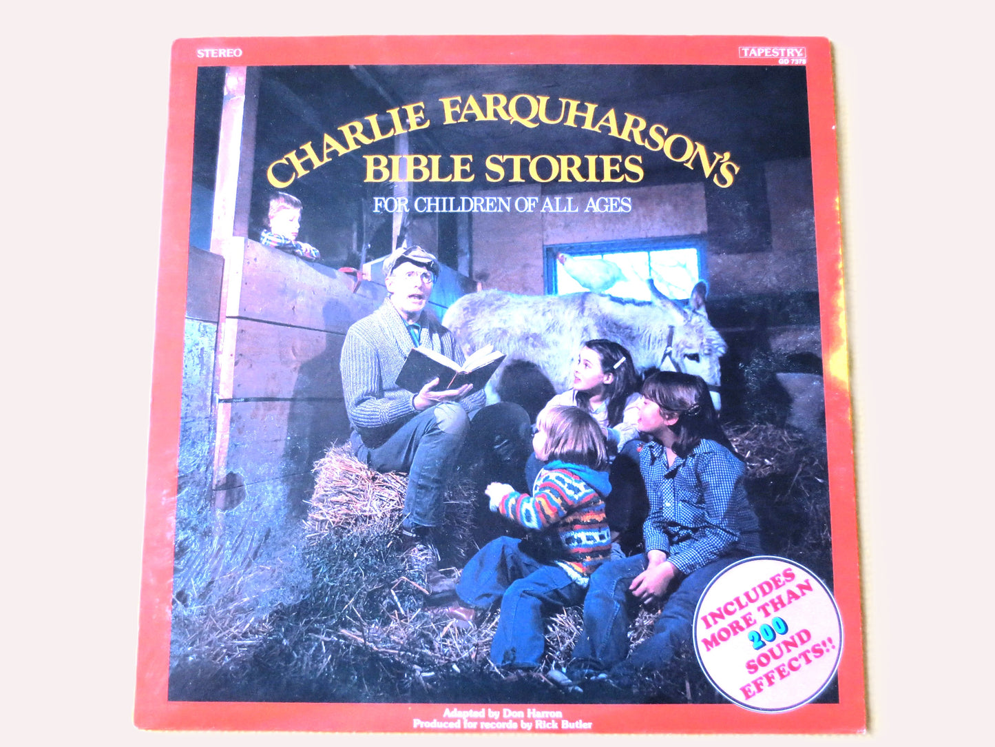 Charlie Farquharson, Bible Stories, Comedy LP - 1981 Recording, Vintage Vinyl, Don Harron Record