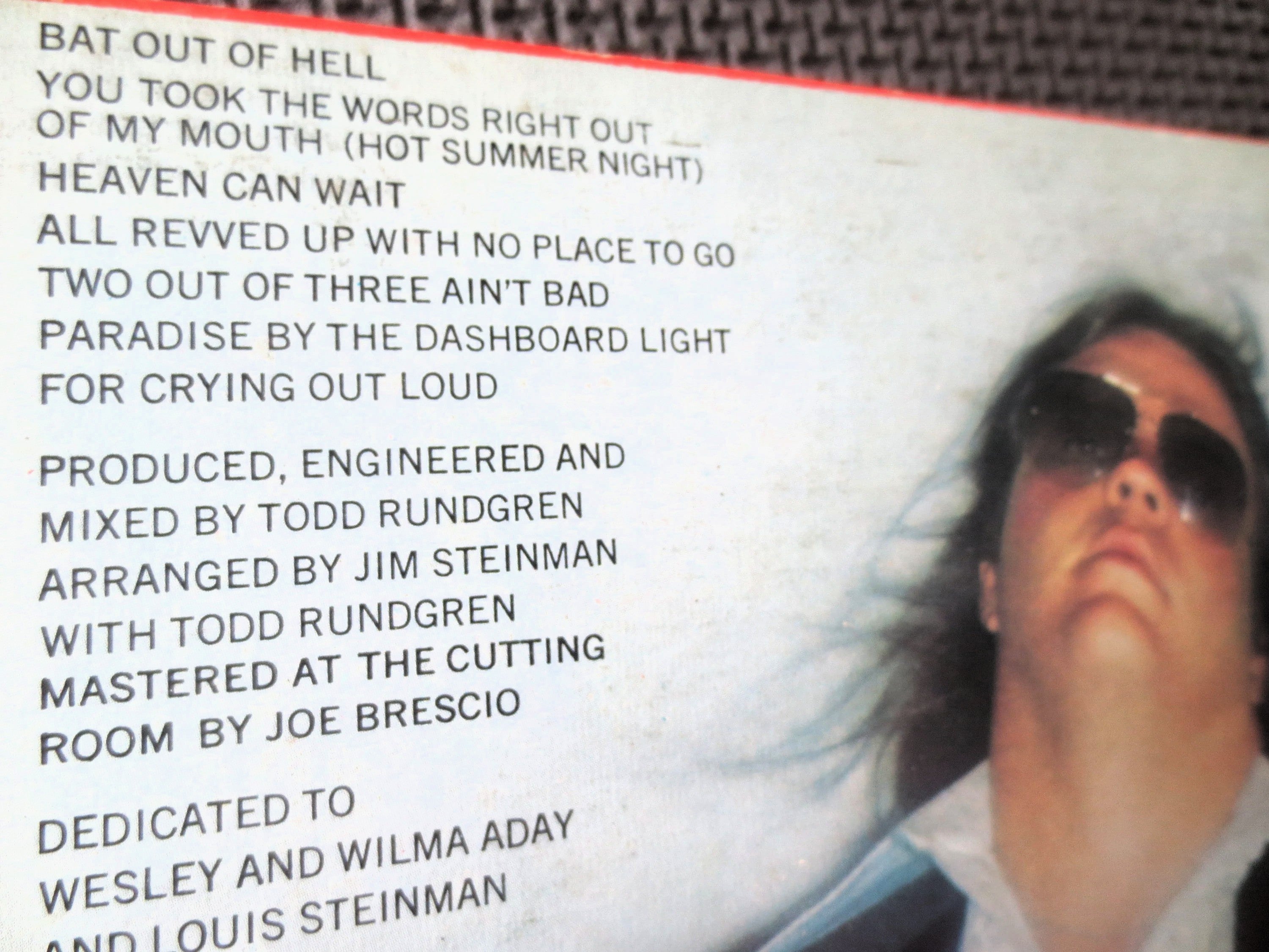 Meat Loaf – Bat Out of Hell (1977) Vinyl LP