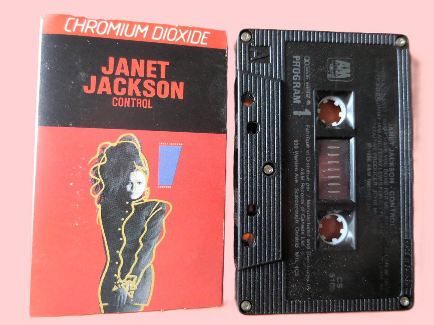Janet Jackson, Control, Cassette Tape, 1986 Pop Music Album