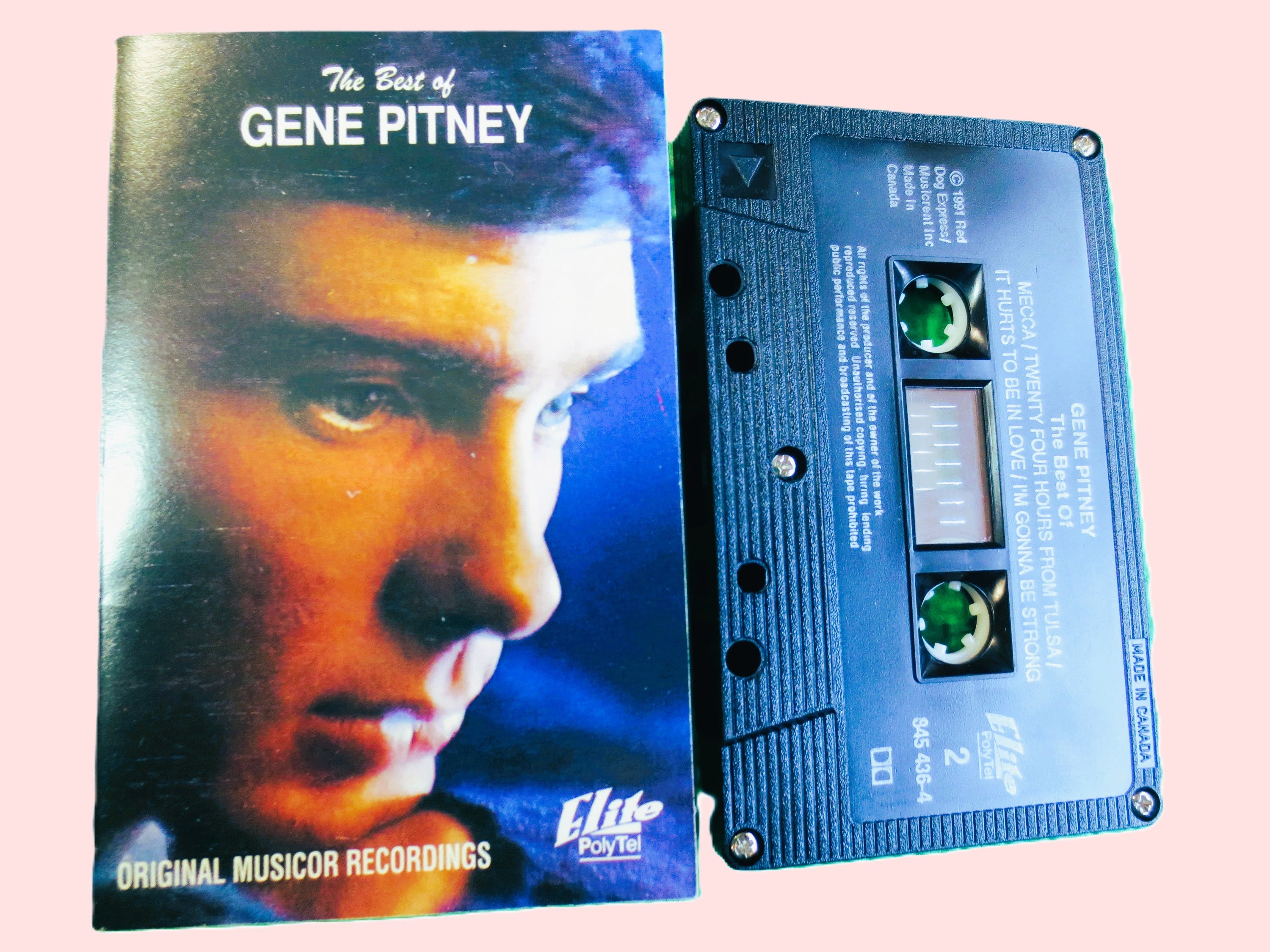 GENE PITNEY, Greatest Hits, 1991 Cassette Tape, Vintage Cassette