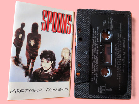 SPOONS, VERTIGO Tango, SPOONS Tape, Spoons Album, Tape Cassette, Spoons Albums, Spoons lp, Rock Cassette, Cassette Music