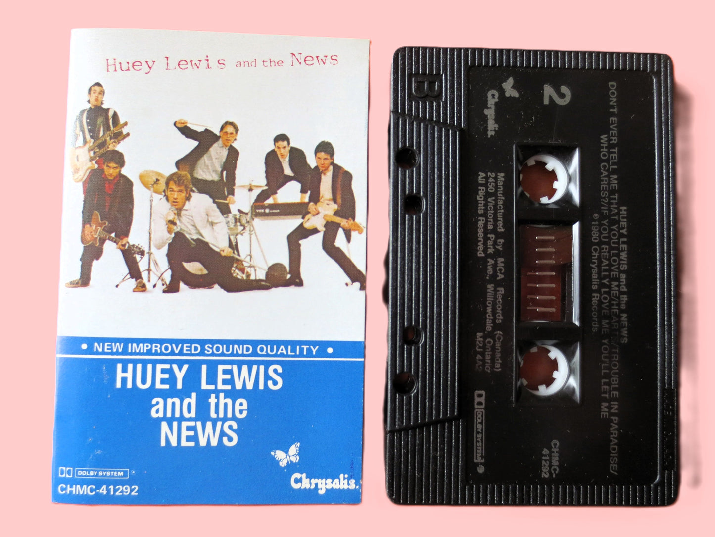 HUEY LEWIS and the NEWS, Classic Rock Tape, Classic Rock Album, Pop Music Tape, Tape Cassette, Jazz Cassette, Cassette Music