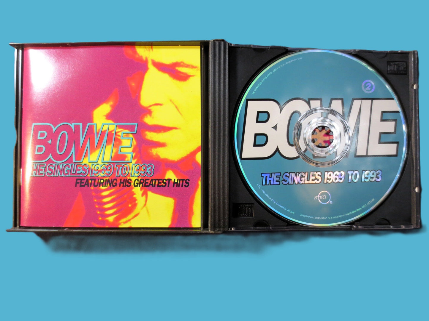 DAVID BOWIE, The SINGLES Cd: 1969-1993, Double Disc, Vintage Rock Cd