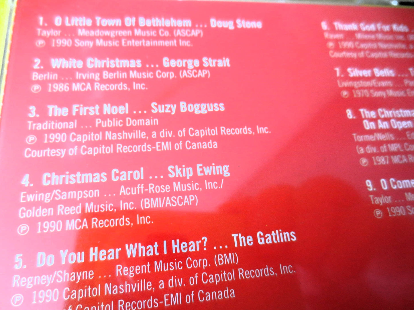 Christmas in the Country, CD - 1992 Compact Disc, Christmas Music