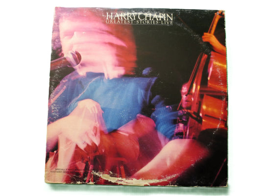 HARRY CHAPIN, Greatest Stories, LIVE, Harry Chapin Record, Harry Chapin Vinyl, Vintage Vinyl, Records, Vinyl, 1976 Records