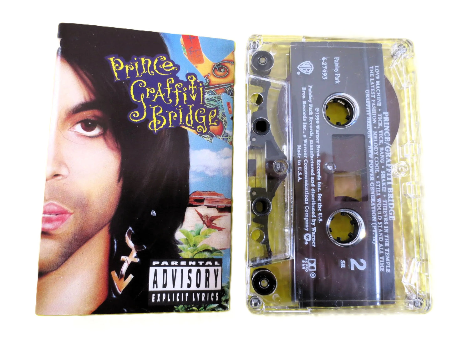 PRINCE, GRAFFITI BRIDE, Prince Tape, Prince Album, Tape Cassette, Prince Cassette, Prince Hits, Cassette Music, Cassette Tape, 1990 Cassette