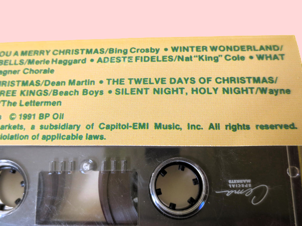 SEASON'S GREETINGS, Christmas Music, 1991 Cassette, Vintage Cassette