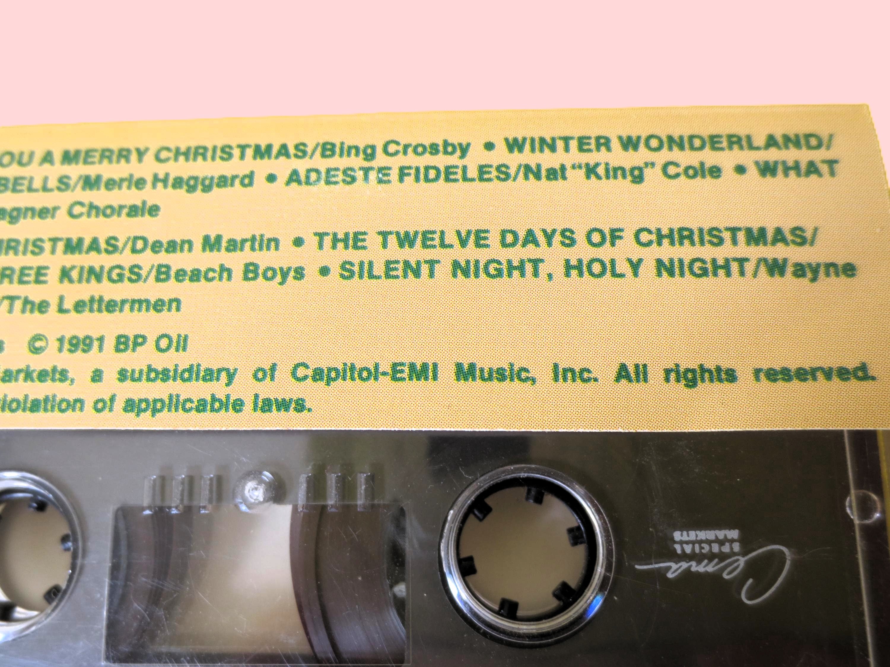 SEASON'S GREETINGS, Christmas Music, 1991 Cassette, Vintage Cassette