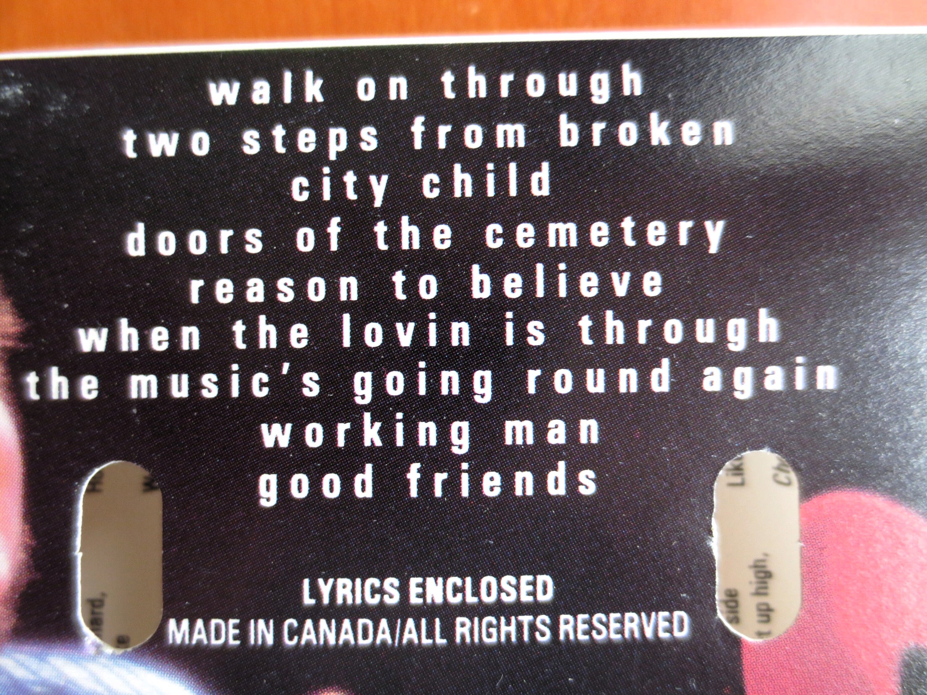 Rita MacNeil – Reason to Believe (1988) Cassette