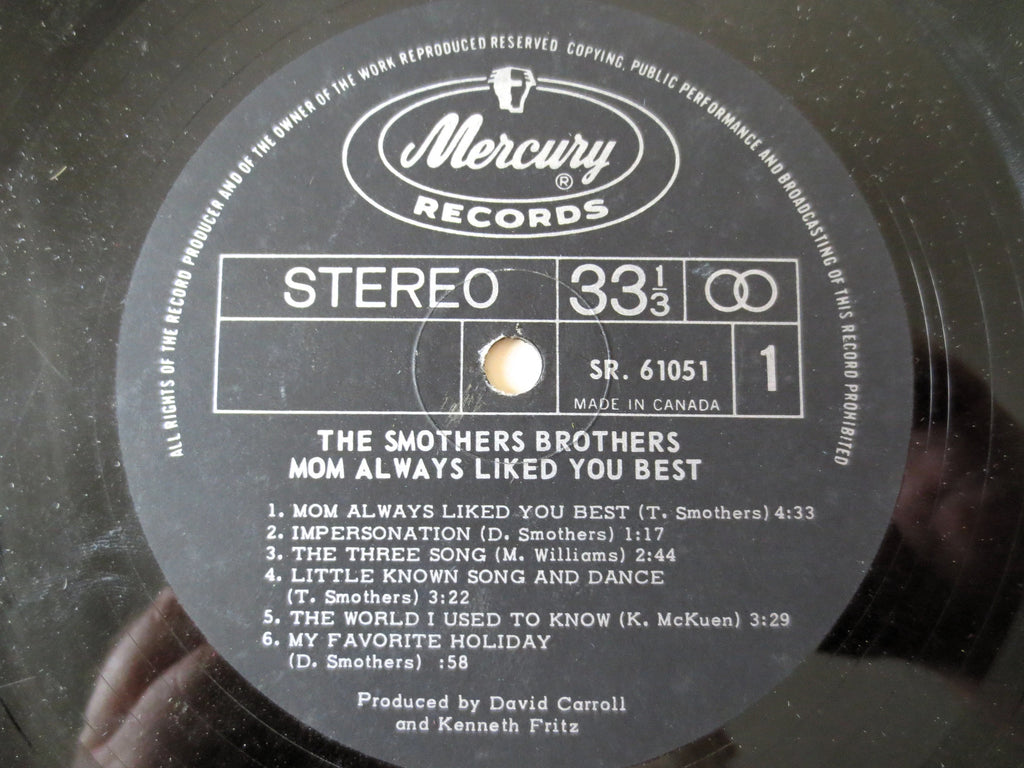 The Smothers Brothers – Mom Always Liked You Best (1965) Vinyl LP