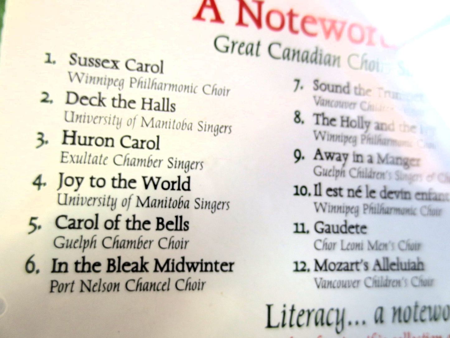 A NOTEWORTHY CHRISTMAS, CHRISTMAS Album, Christmas Cd, Christmas Music, Christmas Song, Christmas Country, Christmas Hymns, 2002 Compact Disc