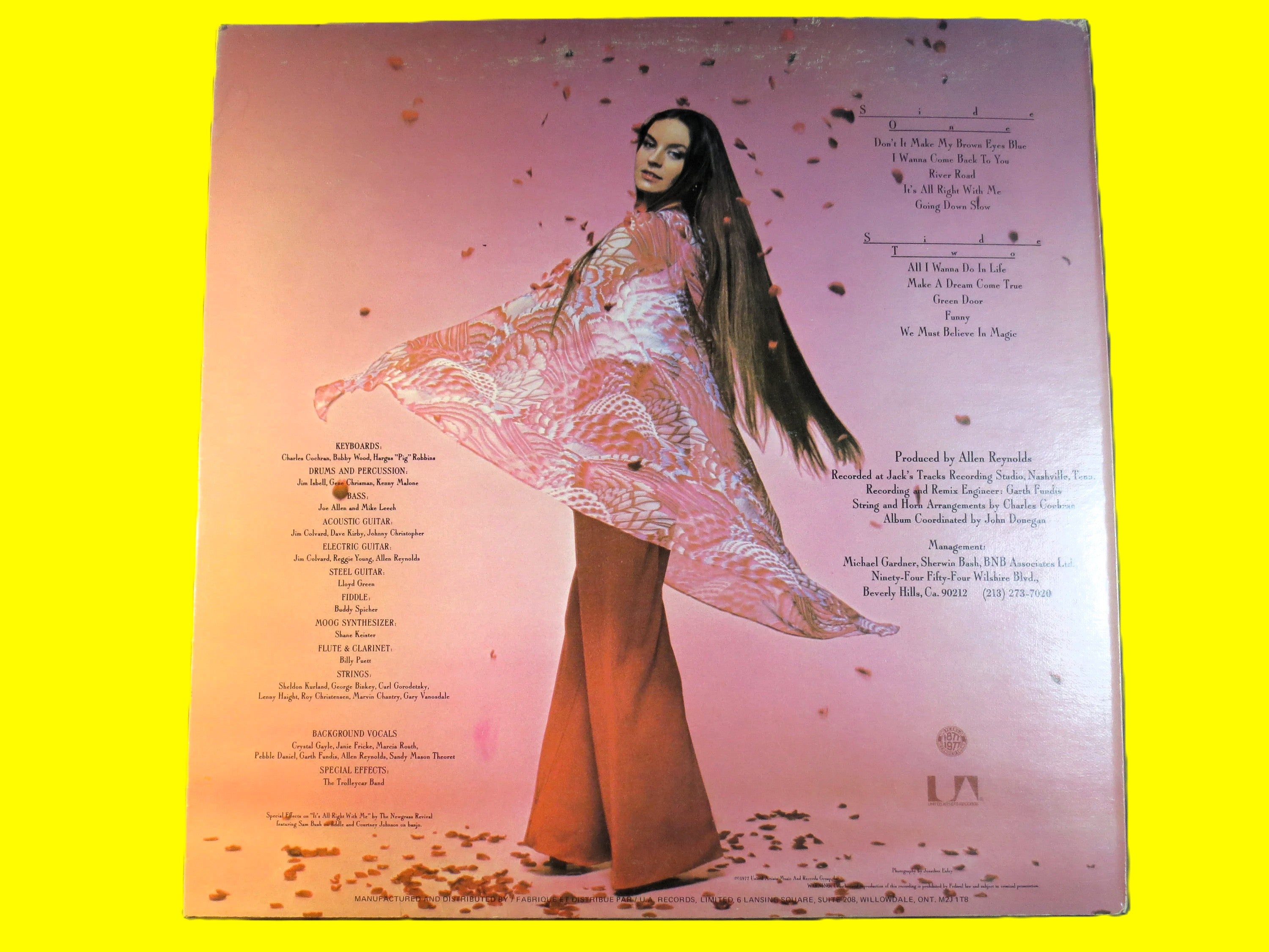 Crystal Gayle – We Must Believe in Magic (1977) Vinyl LP