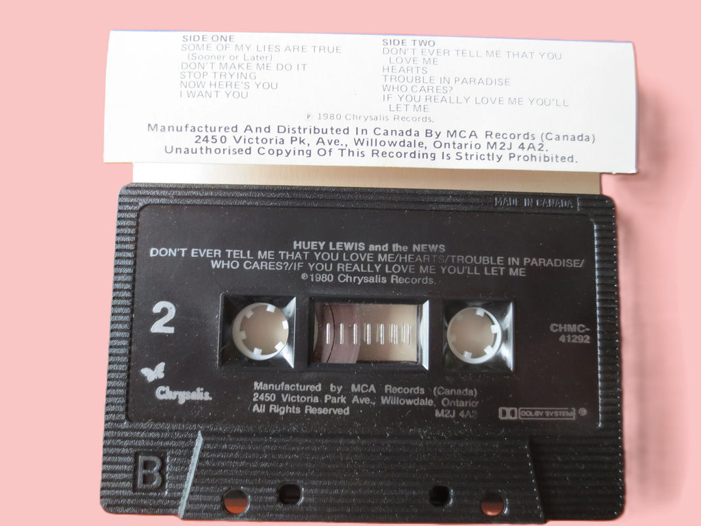 Huey Lewis and the News – Huey Lewis and the News (1980) Cassette