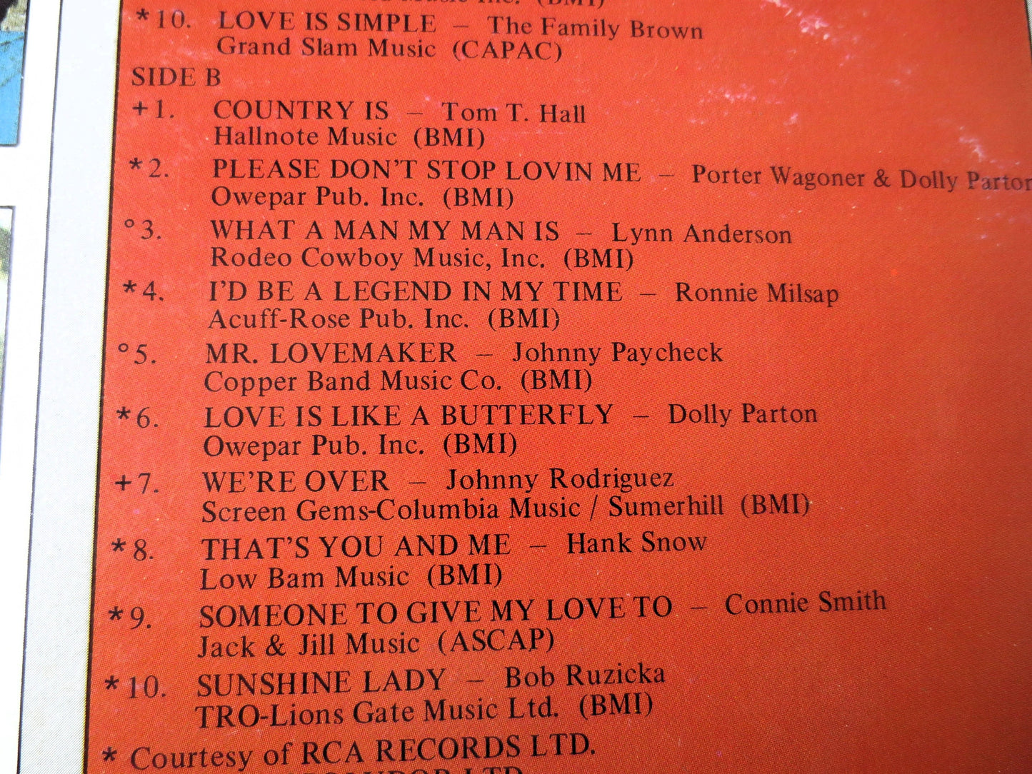 SUPER COUNTRY, Tee Vee Records, 1975 Vinyl Record, Dottie West, Skeeter Davis