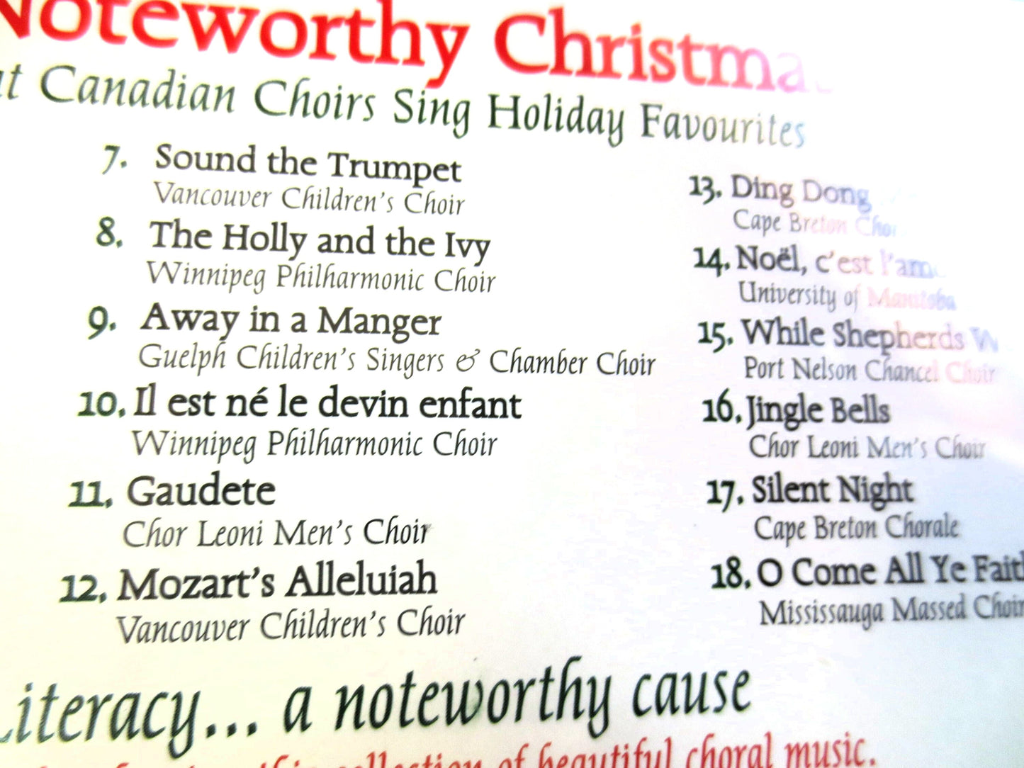 A NOTEWORTHY CHRISTMAS, CHRISTMAS Album, Christmas Cd, Christmas Music, Christmas Song, Christmas Country, Christmas Hymns, 2002 Compact Disc