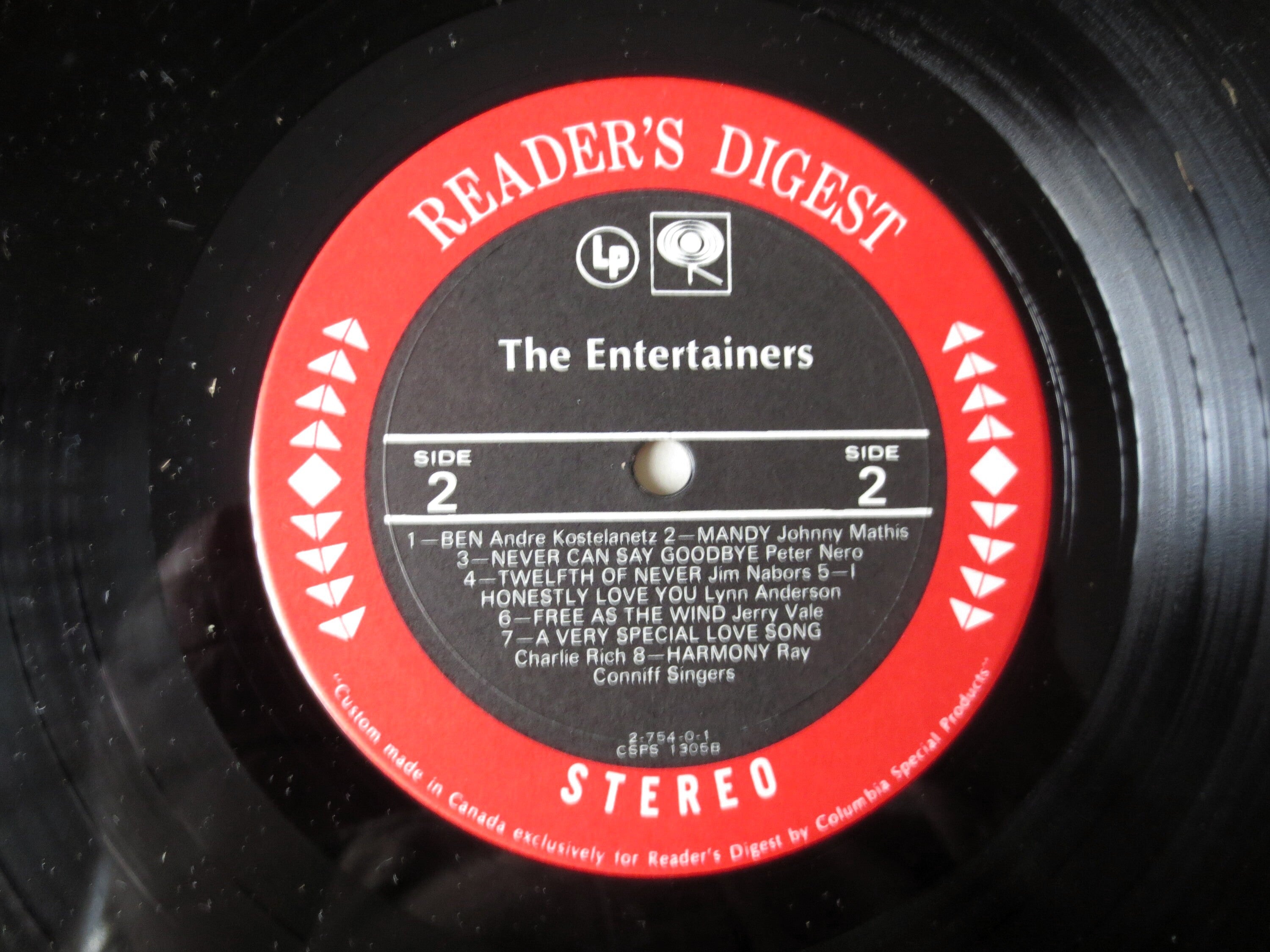 The Entertainers – Reader's Digest Collection (1970) Vinyl LP