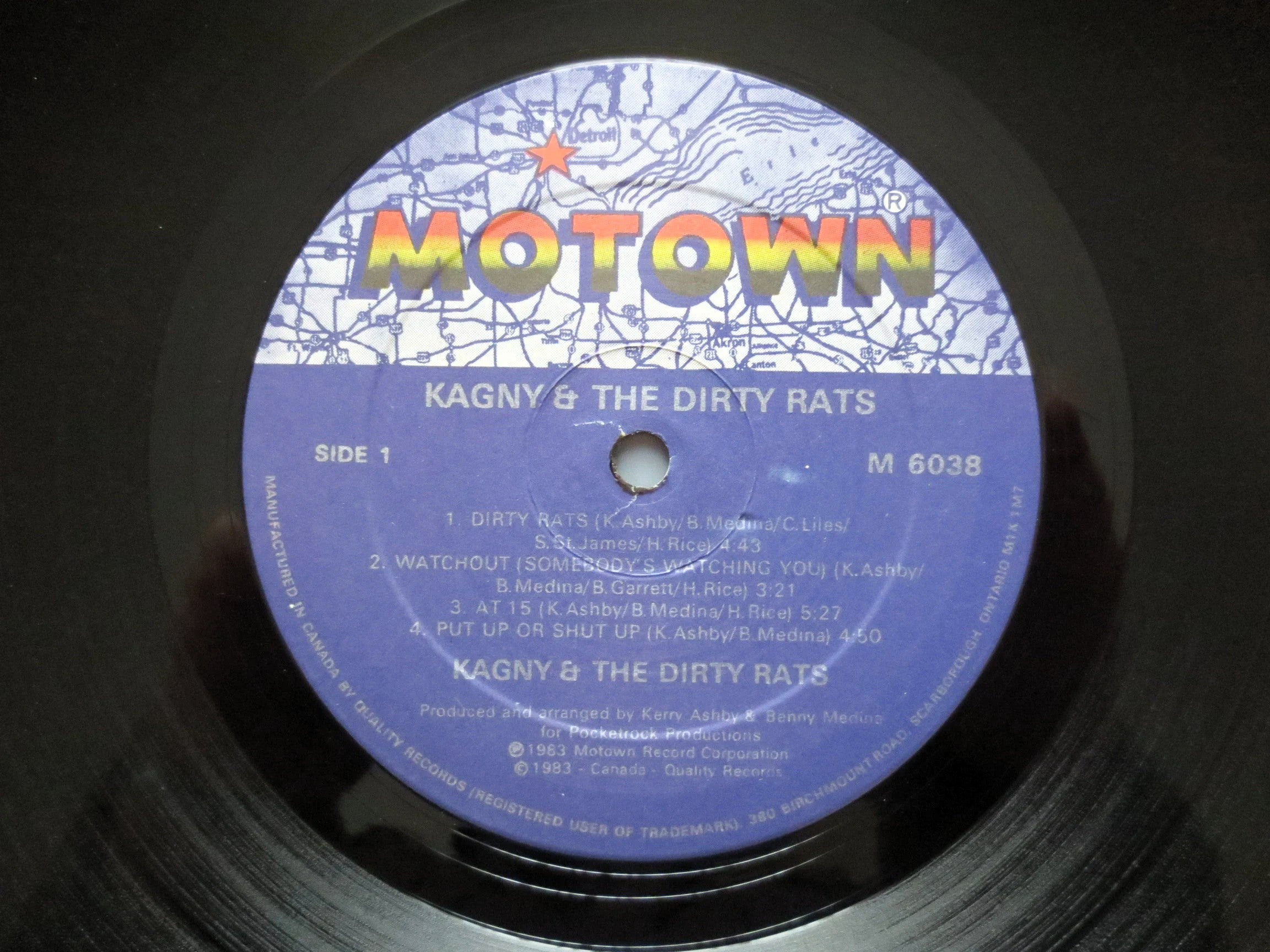 Kagny & the Dirty Rats – Kagny & the Dirty Rats (Motown, 1983) Vinyl LP