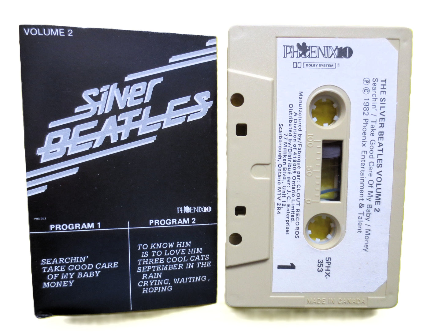 The Silver Beatles Vol. 2 Cassette Tape - 1982 Phoenix Entertainment