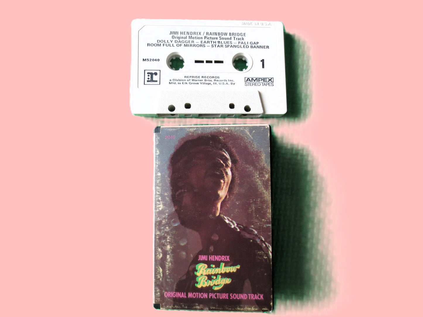 JIMI HENDRIX, RAINBOW Bridge, Jimi Hendrix Tapes, Tape Cassette, Jimi Hendrix Album, Soundtrack Tapes, Tapes, 1971 Cassette