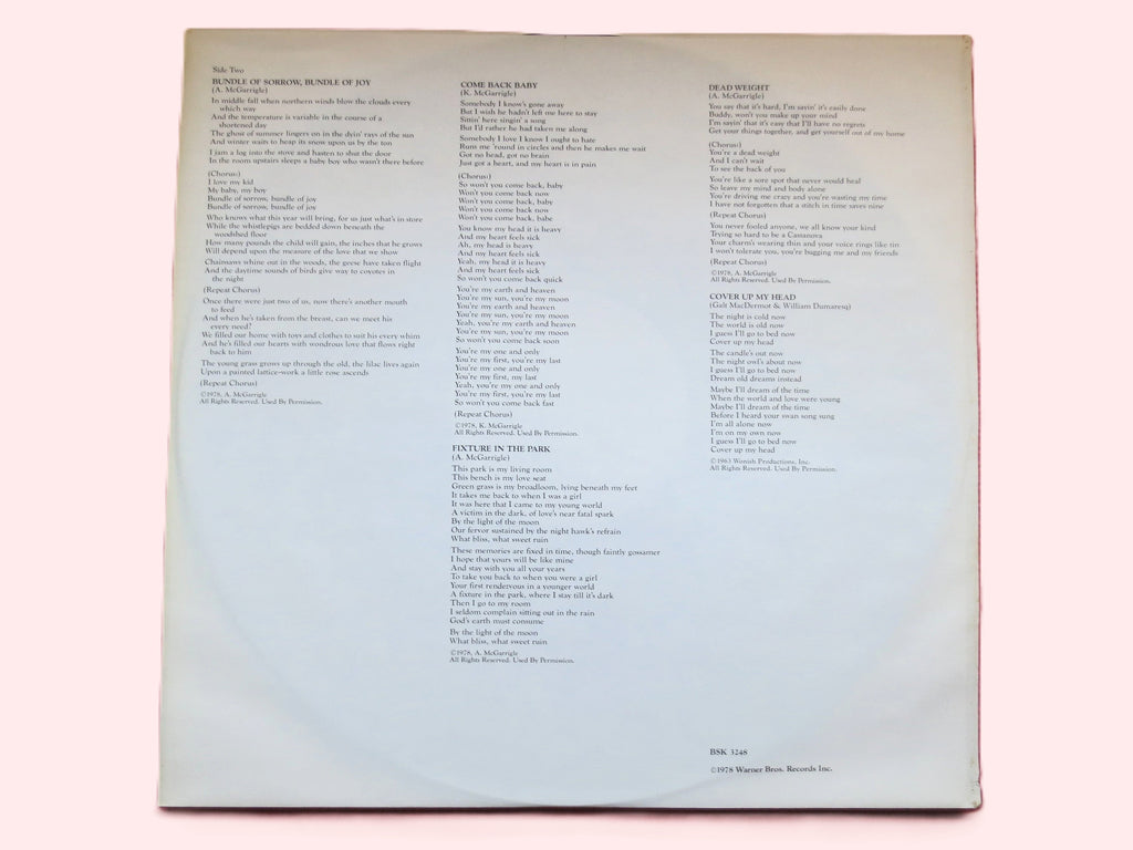 Kate and Anna McGarrigle – Pronto Monto (1978) Vinyl LP