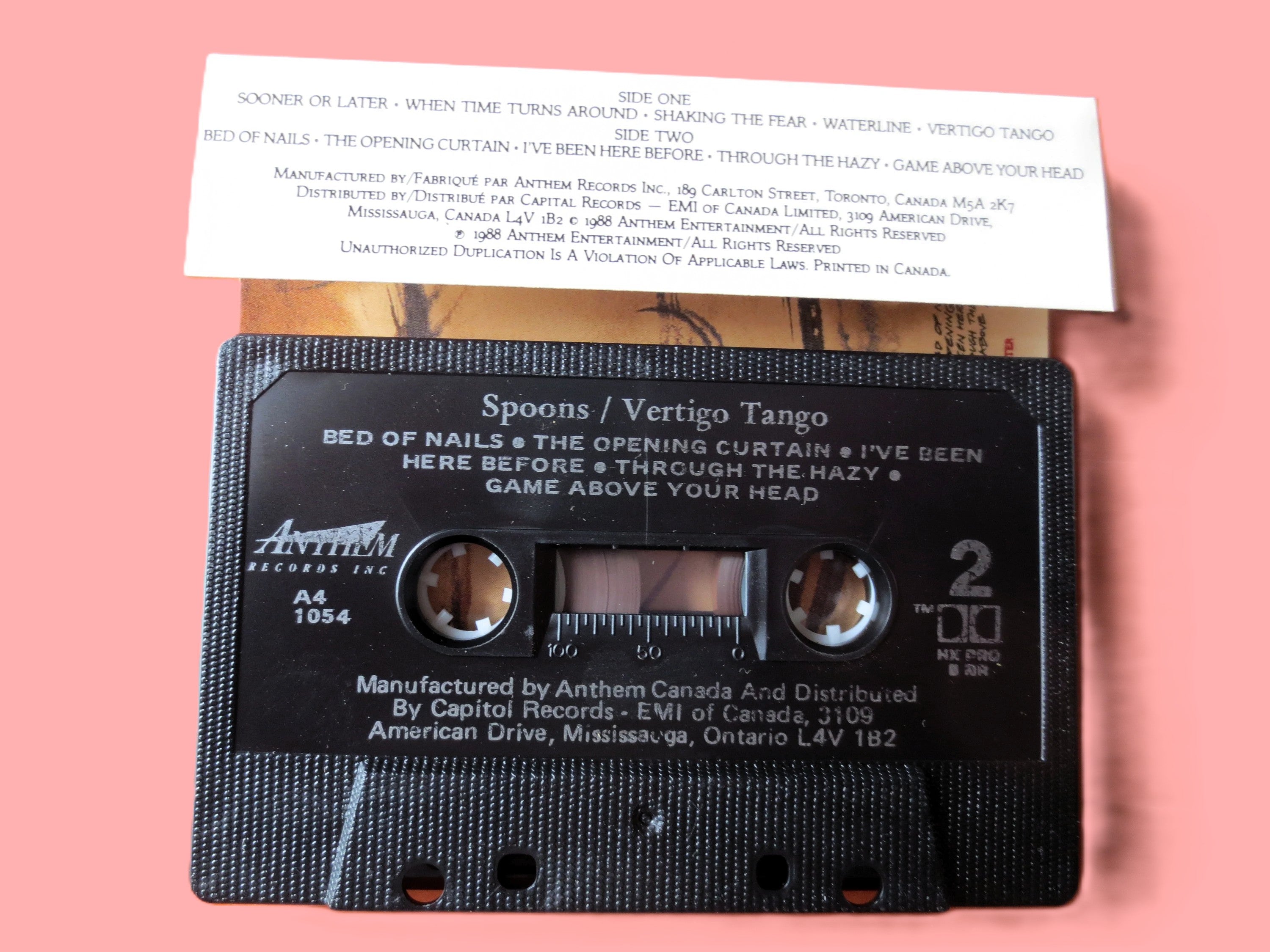 The Spoons – Vertigo Tango (1988) Cassette