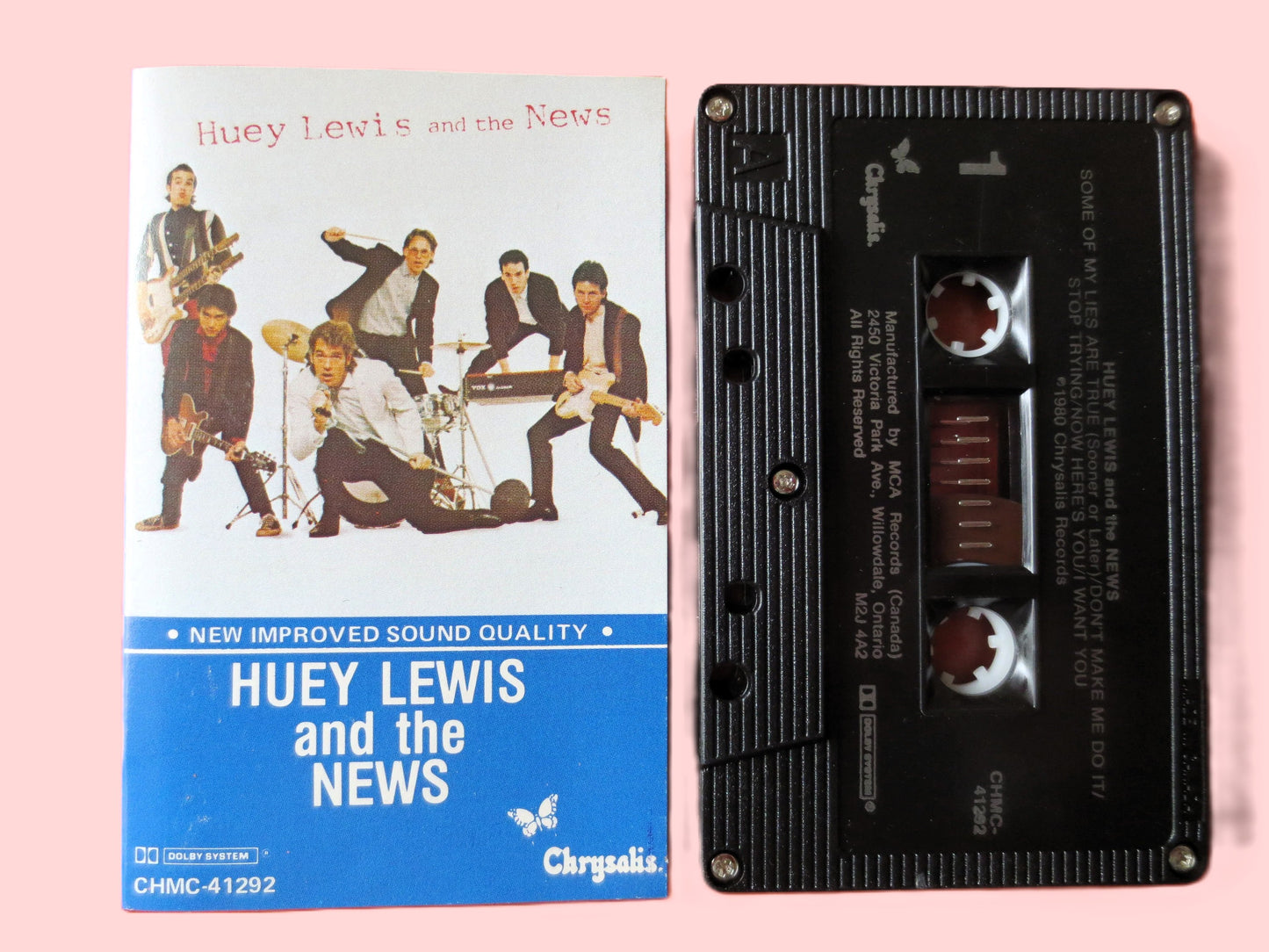 HUEY LEWIS and the NEWS, Classic Rock Tape, Classic Rock Album, Pop Music Tape, Tape Cassette, Jazz Cassette, Cassette Music
