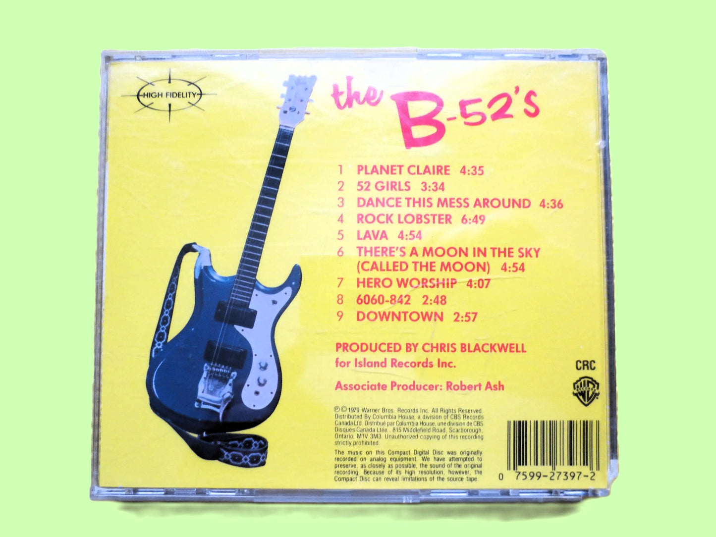 The B-52's, ROCK LOBSTER, B-52's Cd, Vintage Album, 1992 Records