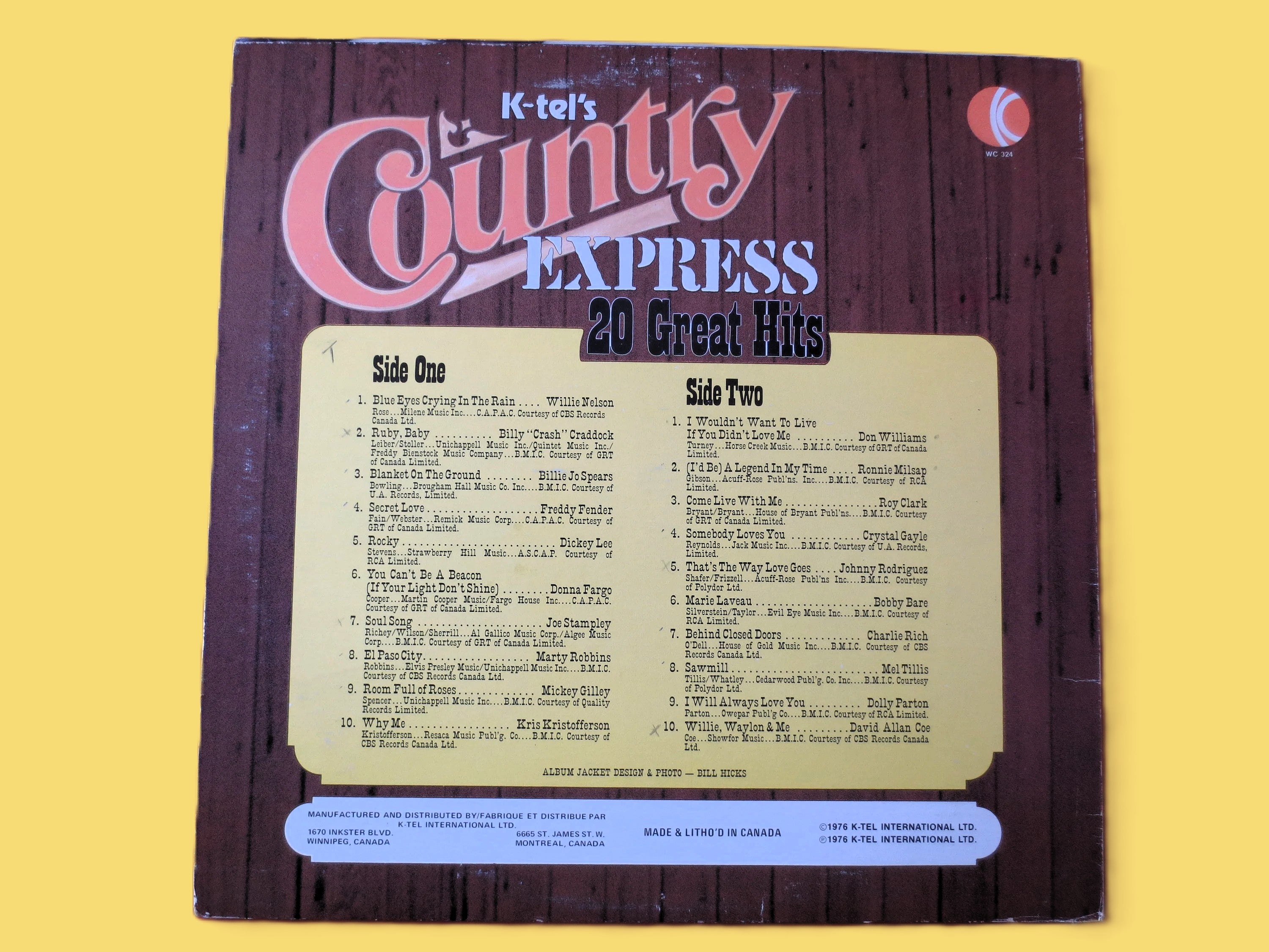Country Express – K-Tel (1976) Vinyl LP