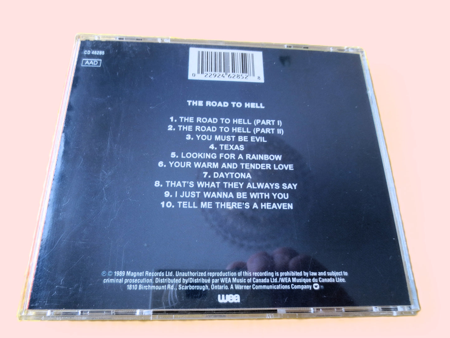 CHRIS REA, The ROAD To Hell, Chris Rea Cd, Chris Rea Lp, Rock Album, Classic Rock Cd, Classic Rock Cds, cds, 1989 Compact Disc