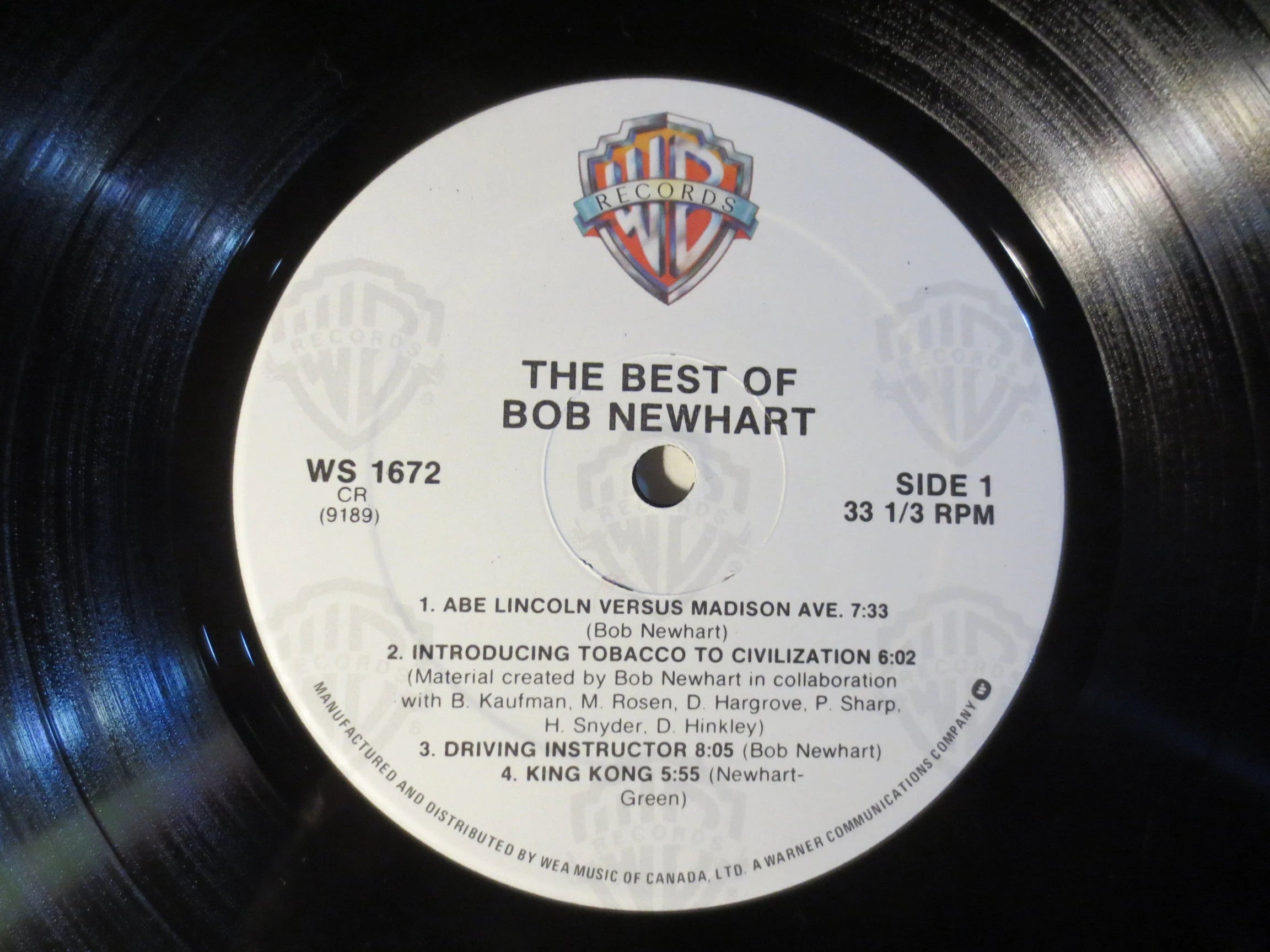 BOB NEWHART, Comedy Album, Bon Newhart Lp, 1966 Records
