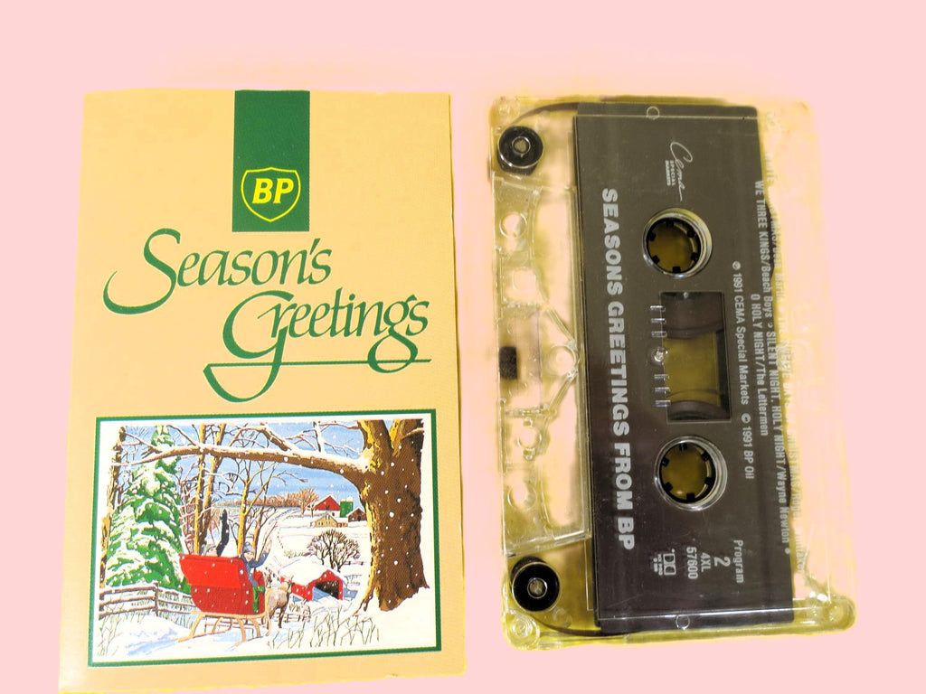 SEASON'S GREETINGS, Christmas Music, 1991 Cassette, Vintage Cassette