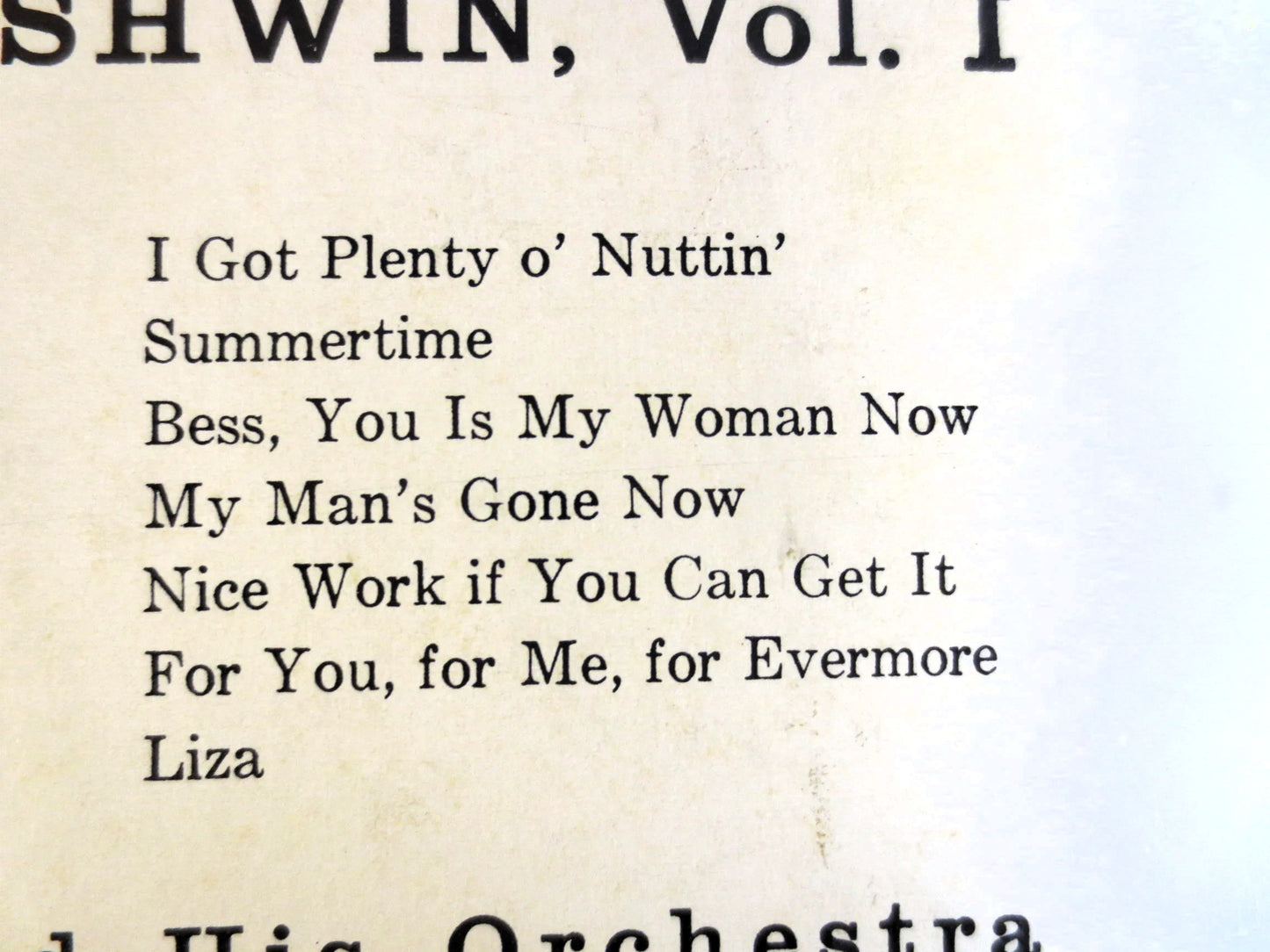 PERCY FAITH, George GERSHWIN Lp, Colmbia Records, Percy Faith Album, Percy Faith Vinyl, Vinyl Lp, Lps, 1958 Records