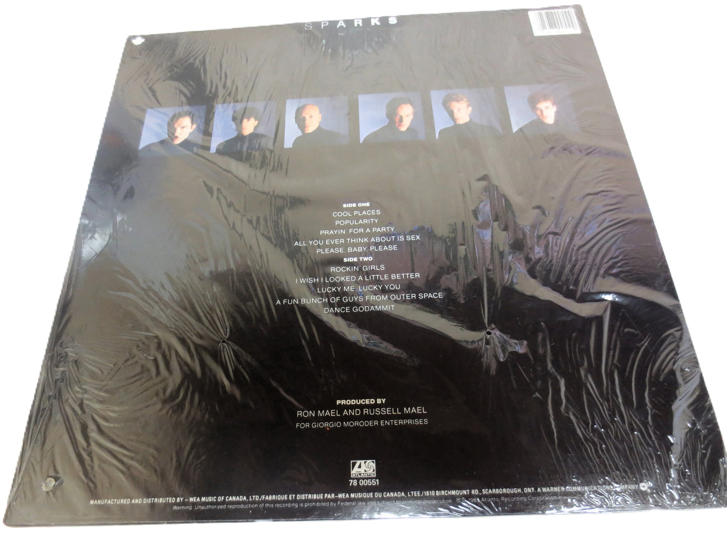 SPARKS "In Outer Space" LP - 1983 Factory SEALED Album, Sparks Records