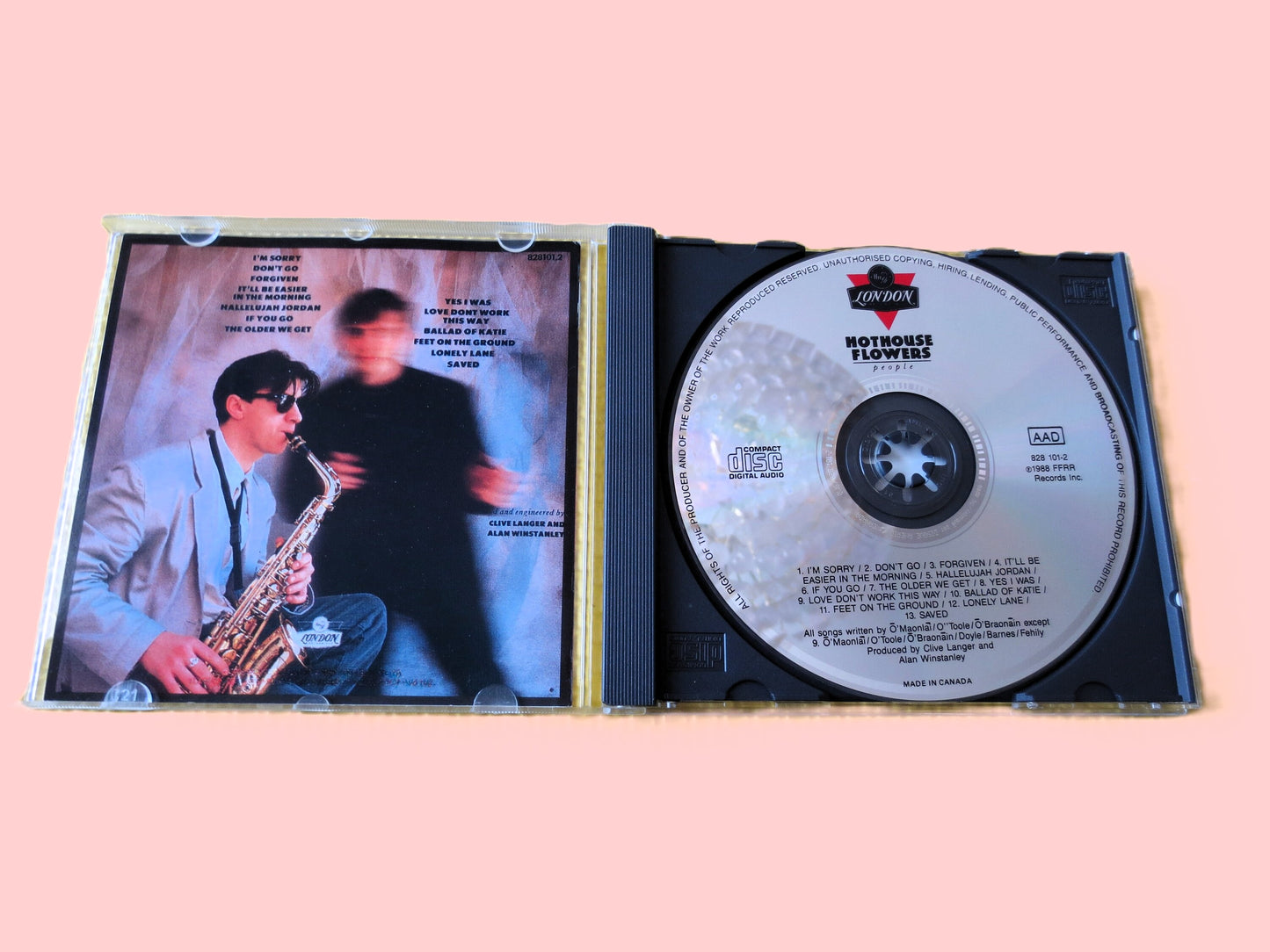 HOTHOUSE FLOWERS, PEOPLE, Rock Cds, Hothouse Flowers Cds, Hothouse Flowers Lps, Classic Rock Cds, Music Cd, 1988 Compact Discs