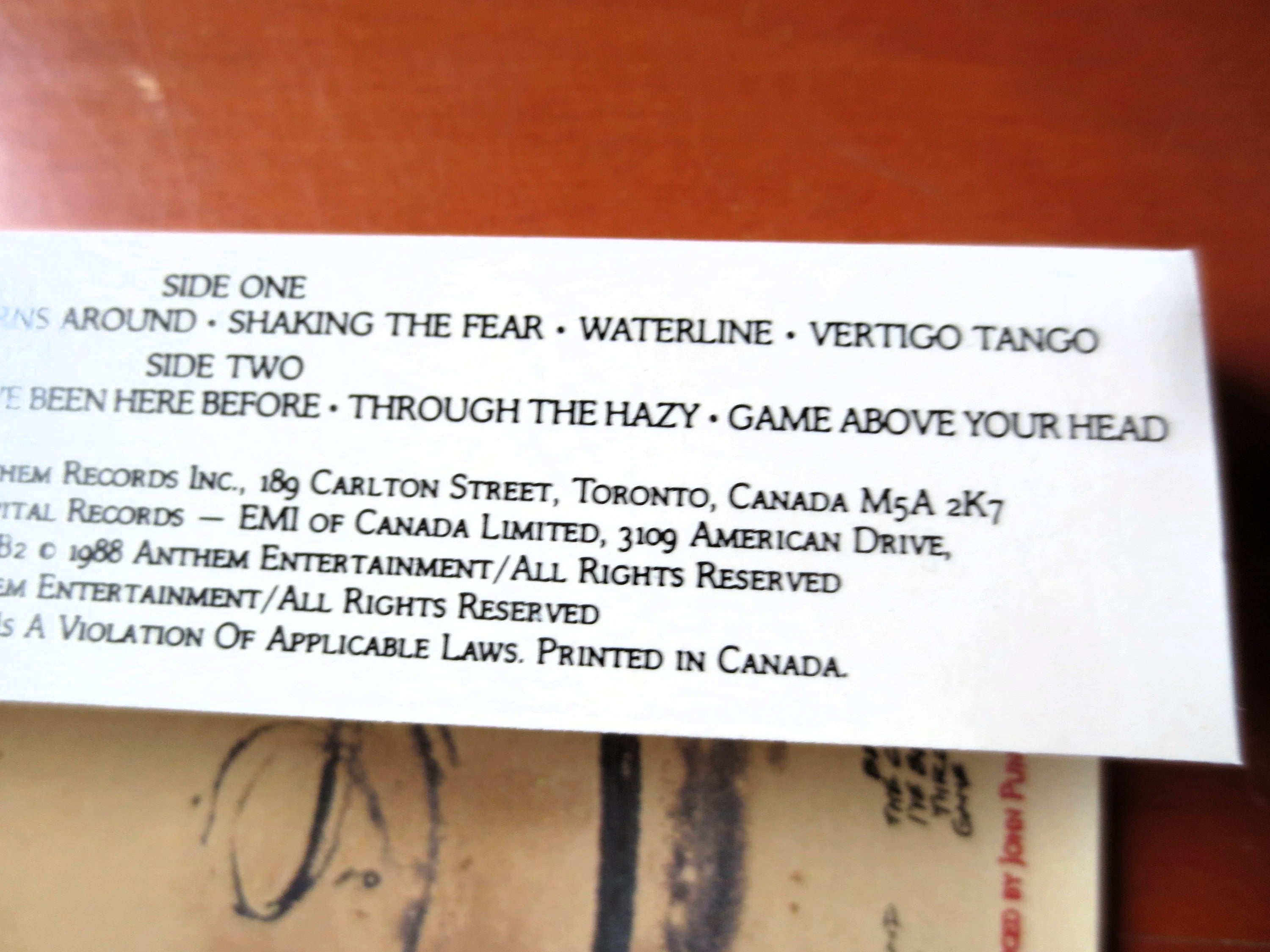 The Spoons – Vertigo Tango (1988) Cassette