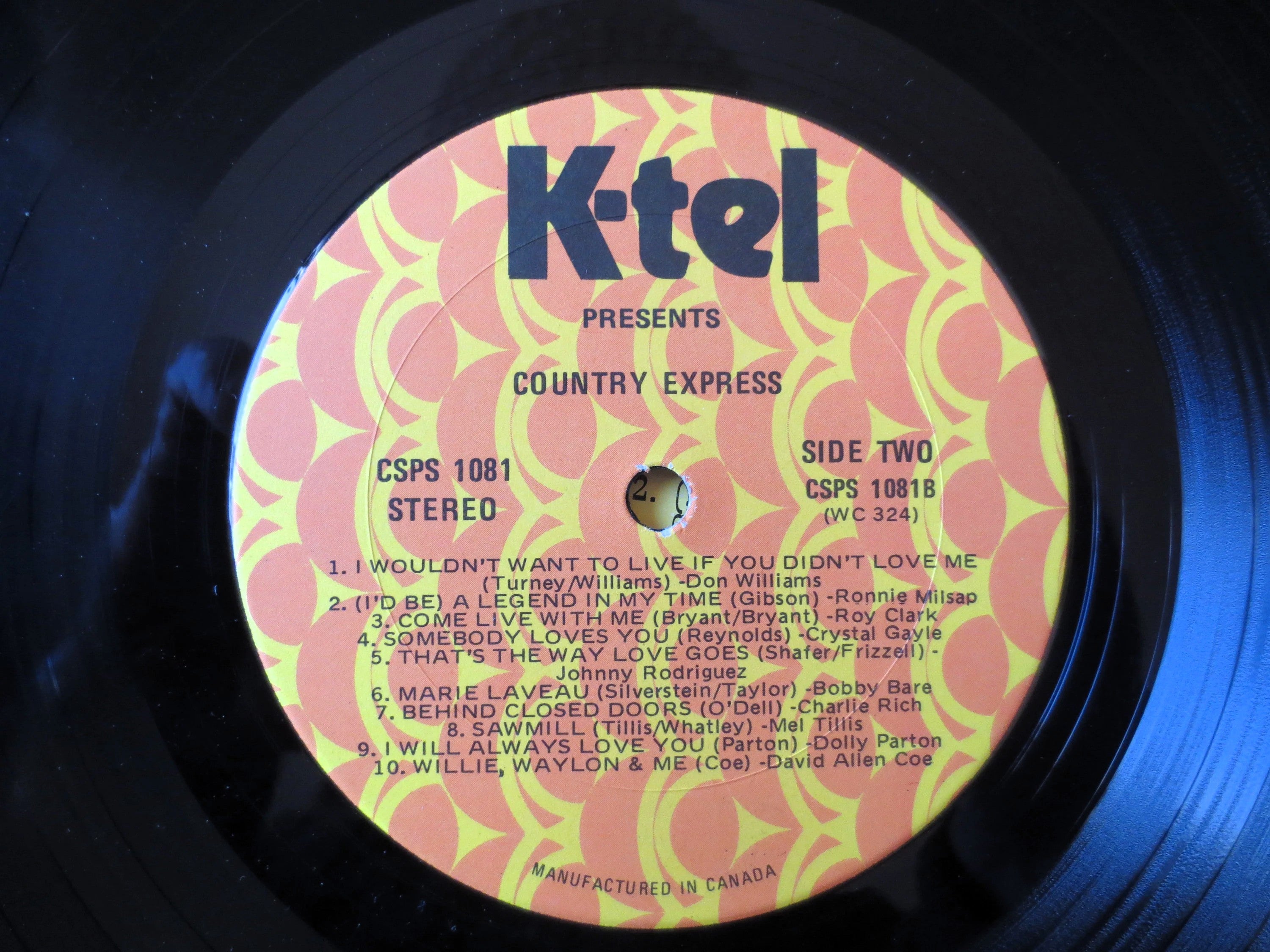 Country Express – K-Tel (1976) Vinyl LP