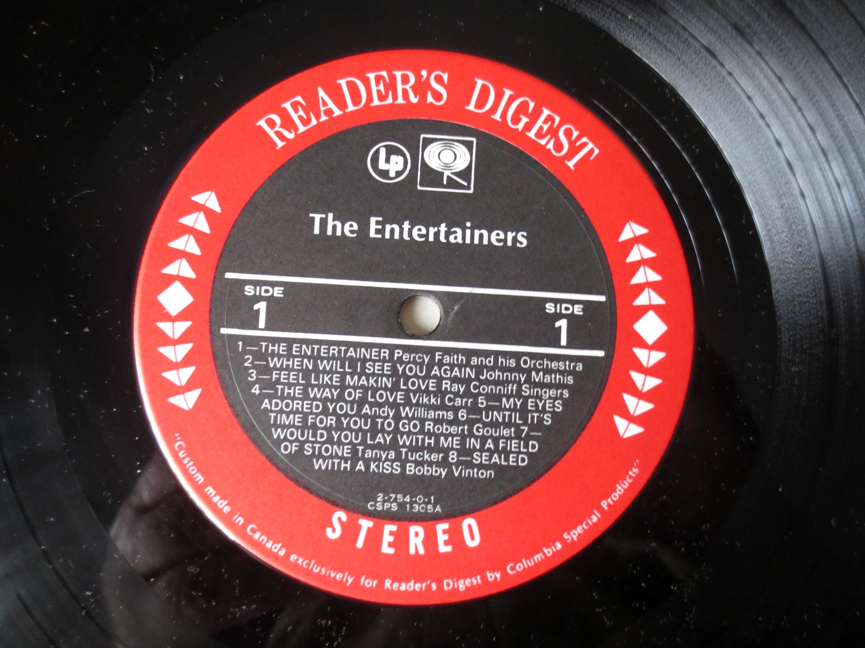 The Entertainers – Reader's Digest Collection (1970) Vinyl LP