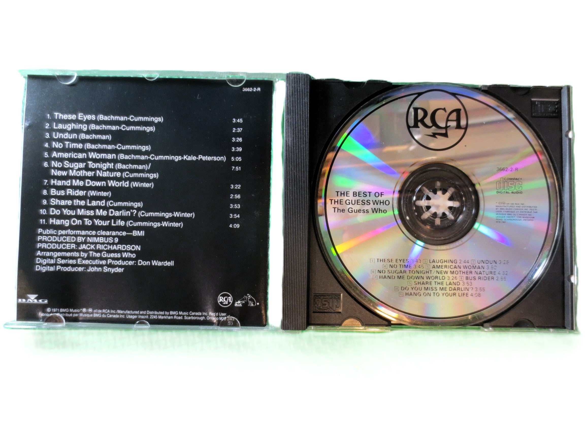 The Guess Who – Hit Songs (1989) CD