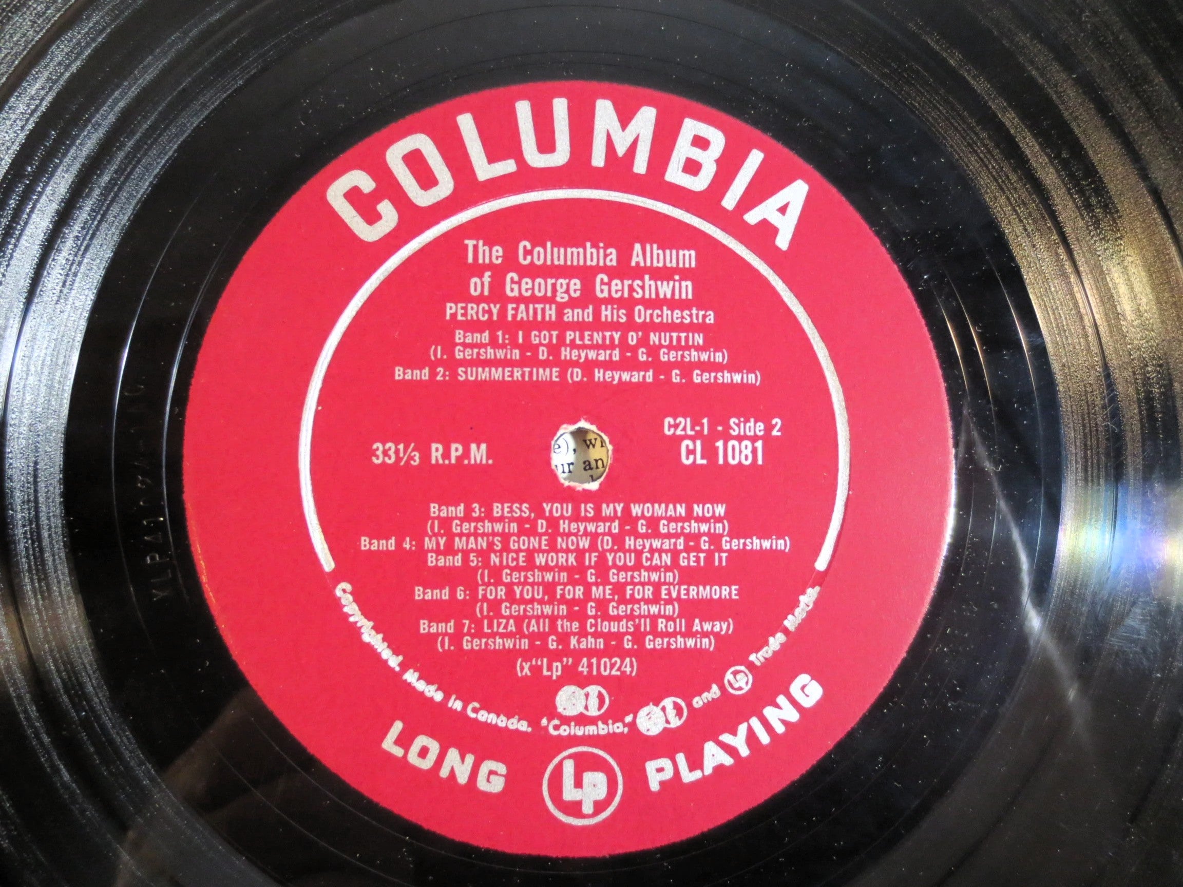 Percy Faith – Plays George Gershwin (1958) Vinyl LP