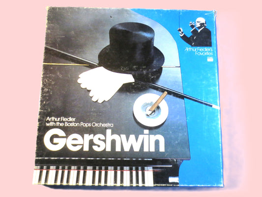 ARTHUR FIEDLER, With the Boston Pops Orchestra, GERSHWIN, Jazz Records, Vintage Vinyl, Record Vinyl, Records, 1978 Records