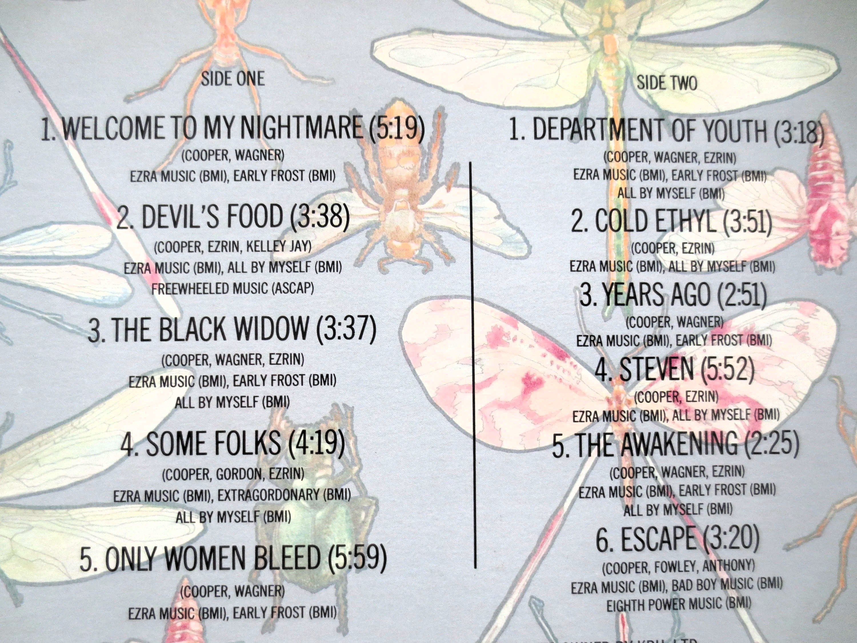 Alice Cooper 'Welcome to My Nightmare' Vintage  Vinyl LP - 1975