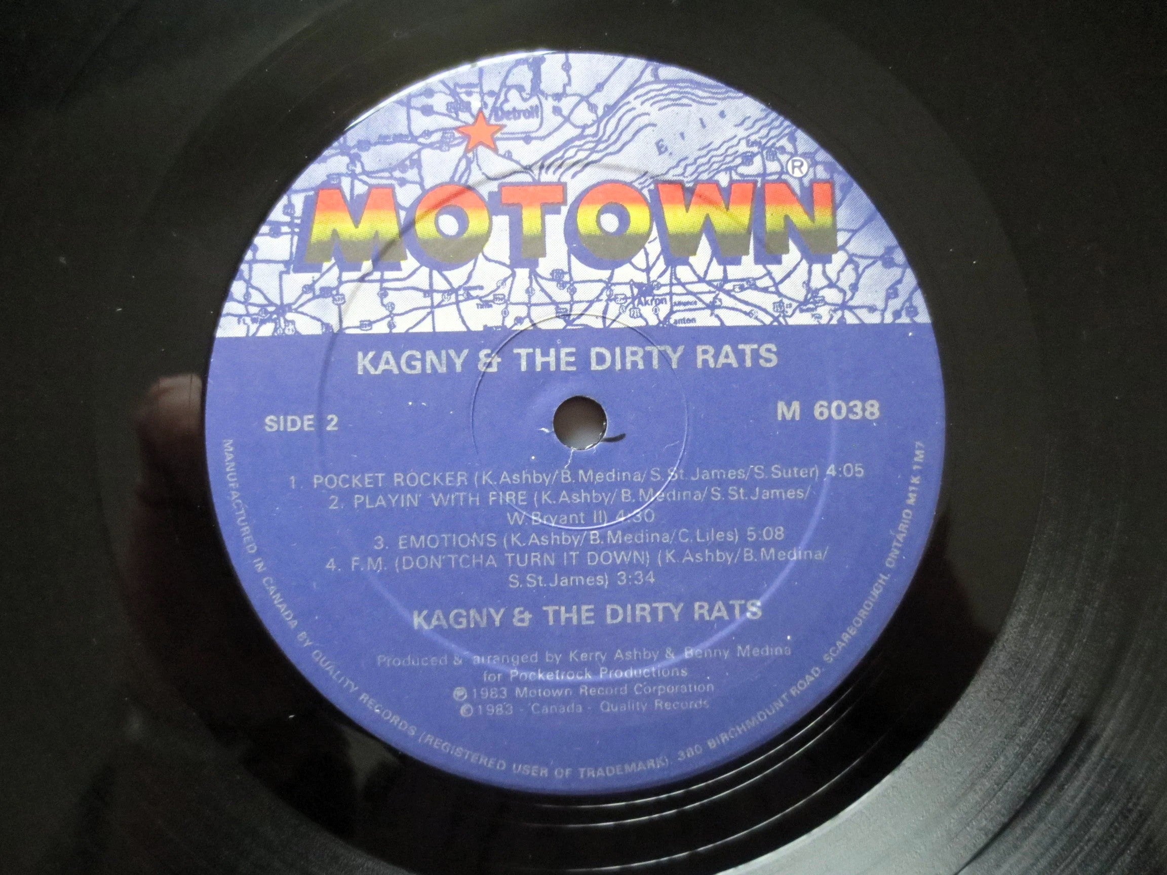 Kagny & the Dirty Rats – Kagny & the Dirty Rats (Motown, 1983) Vinyl LP