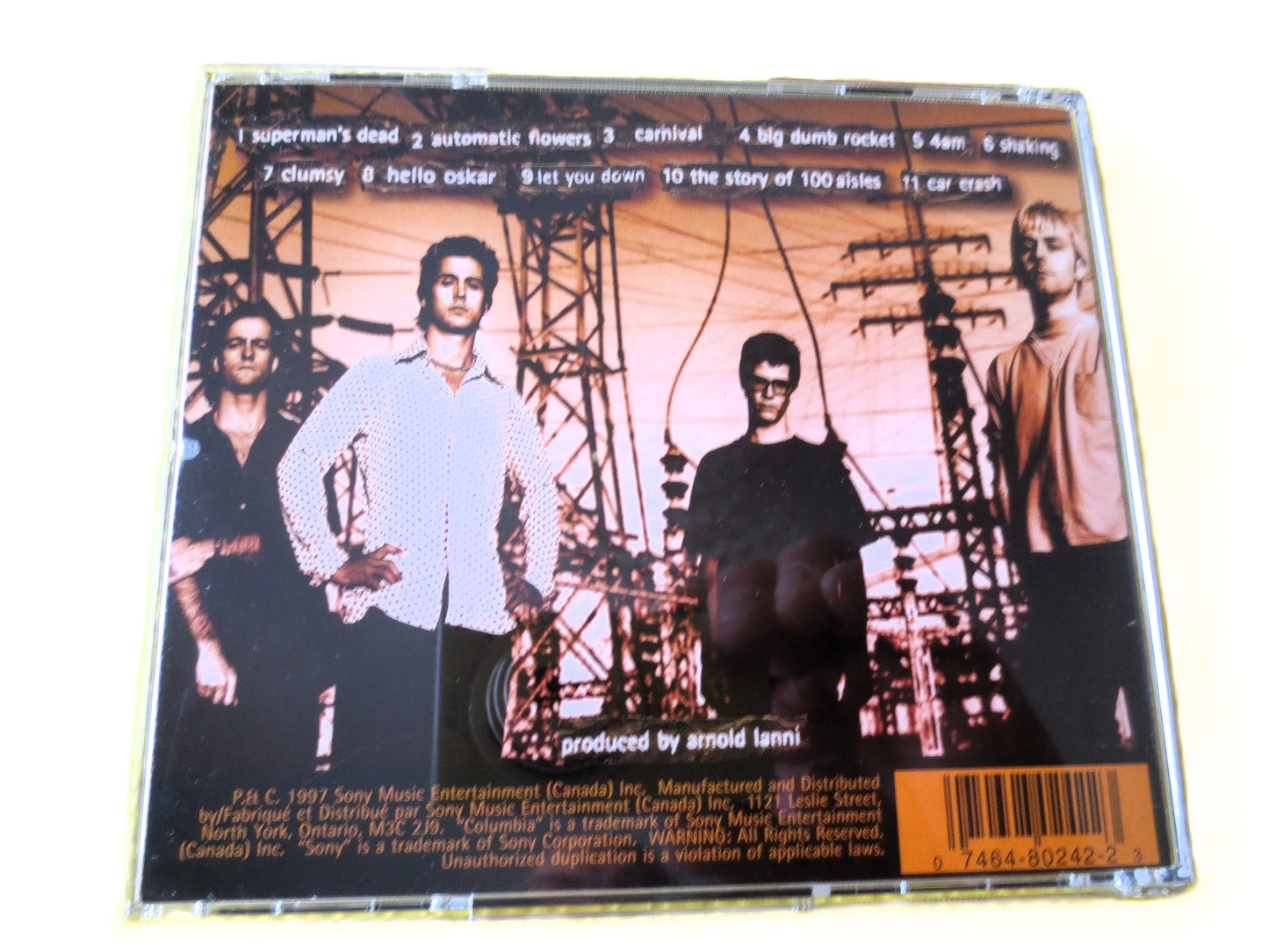 OUR LADY PEACE, Clumsy, Our Lady Peace Cd, Our Lady Peace Album, Music Cds, Rock Music cd, Rock Cd, Pop Cds, 1997 Compact Disc